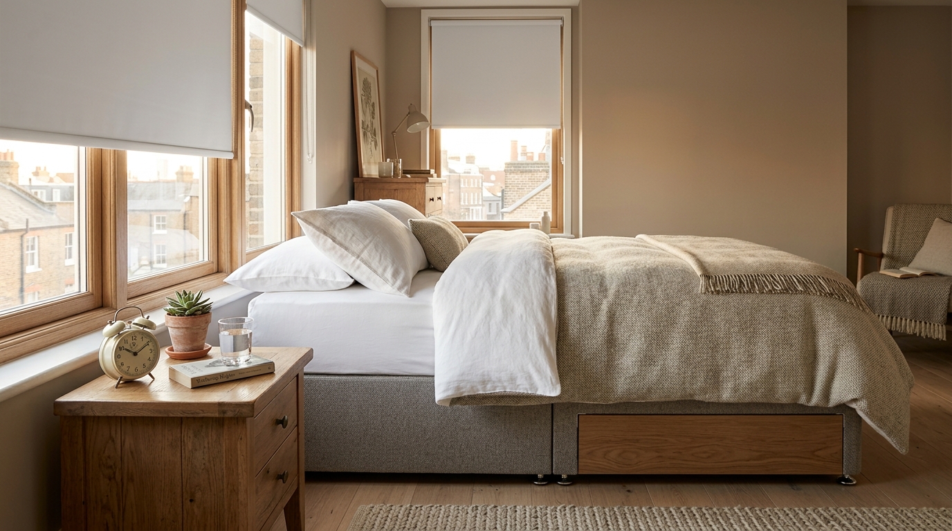How to Sleep Through the Day in a UK Rental (No Drilling)